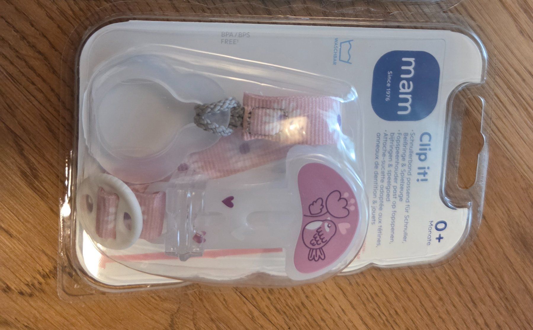 Mam Succhiotti & catenelle porta ciuccio: Schnullerband Mam Clip it – Usato da Heiden venduto da ang_zr8x