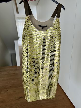 Gently Used Golden Sequin Party Dress by Cynthia Steffe, XS