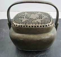 Antiker chinesischer Handwärmer – Messing, 19./20. Jh.