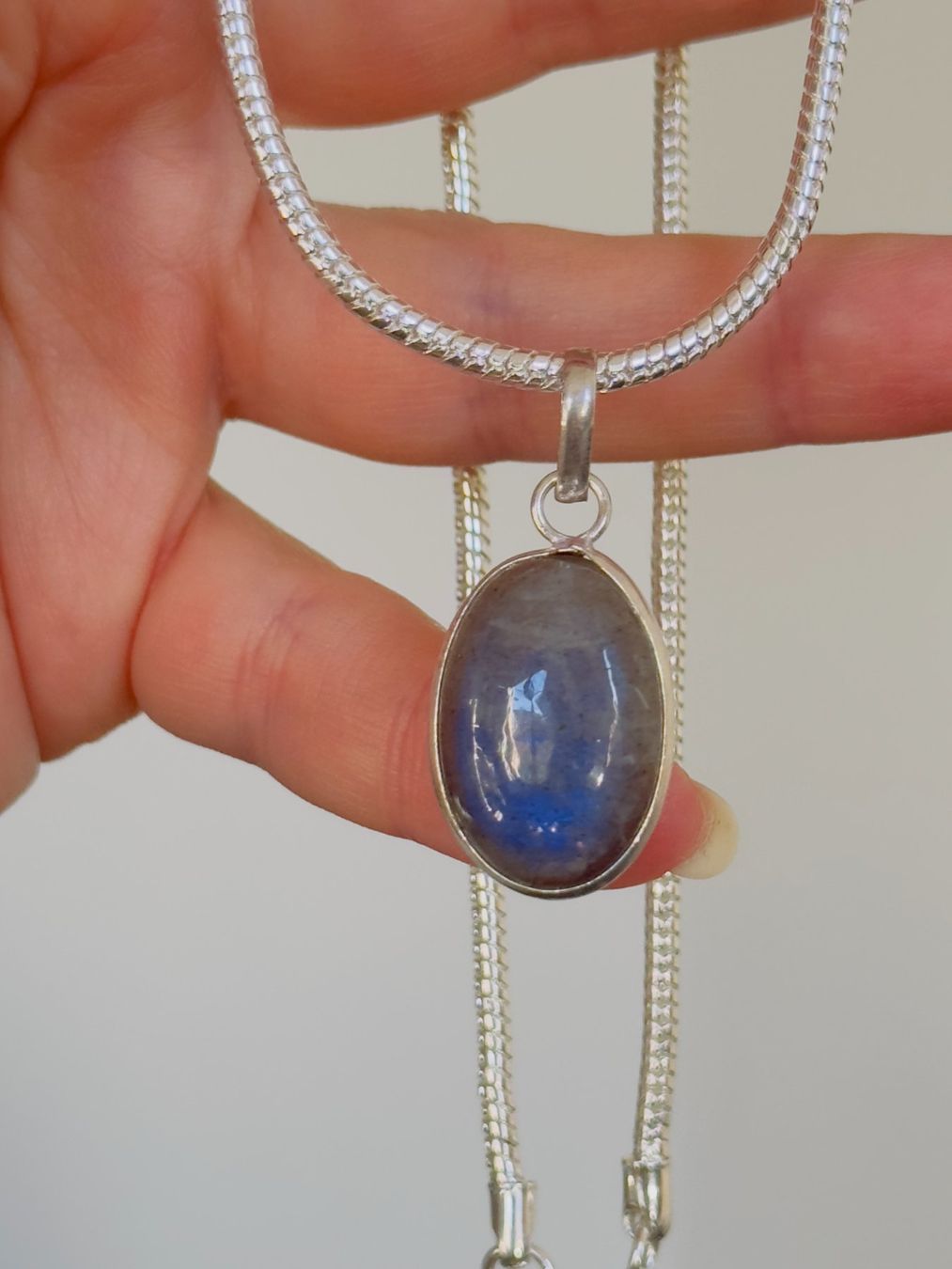 Catenine: Labradorite necklace – Nuovo e nell'imballaggio originale da Genève venduto da AGBERG 9