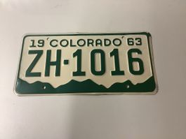 USA Nummernschild 