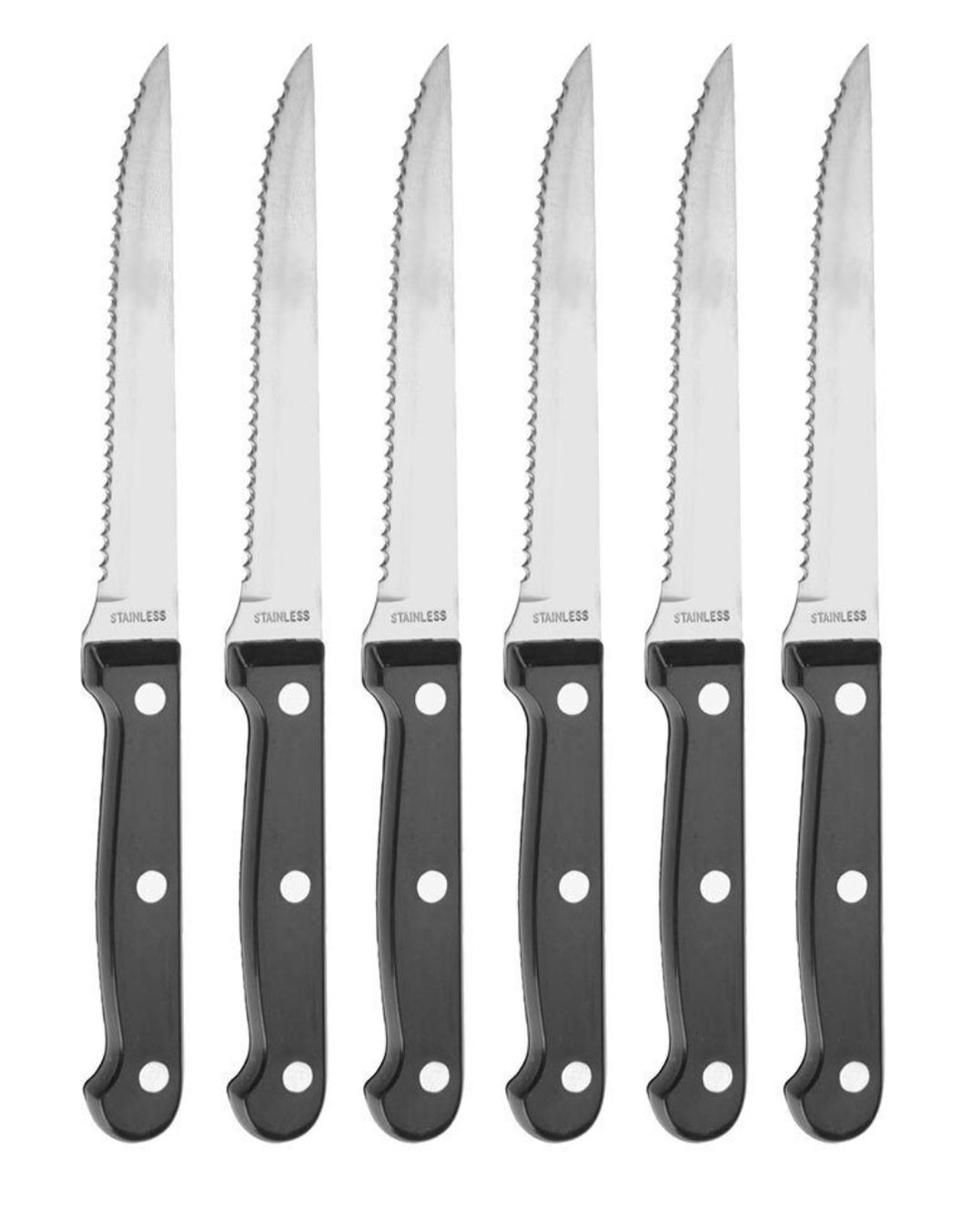 Coltelli da cucina: 6er Set Steakmesser Fleischmesser Küchenmesser Pizza Messer – Nuovo e nell'imballaggio originale da Bülach venduto da StoreInShop.com