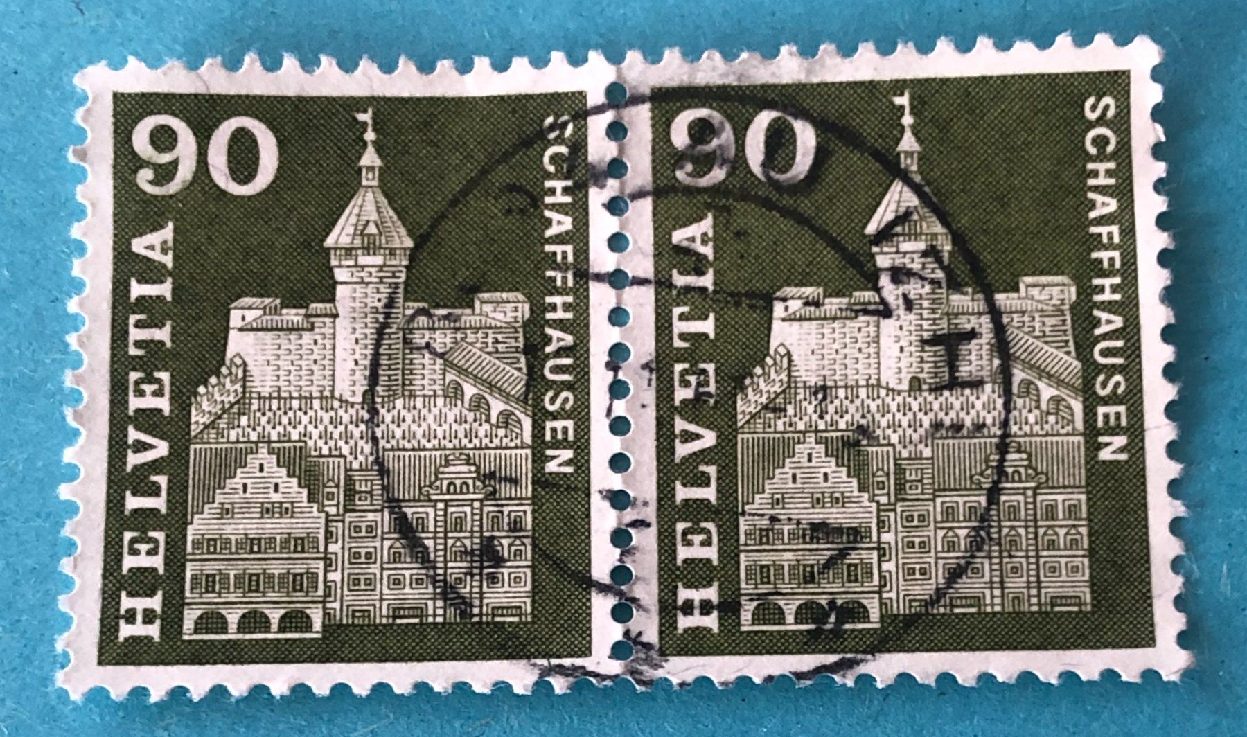 Tutti i francobolli: 2 er Nr.368 mit Vollstempel – Usato da Aarau venduto da Billa007