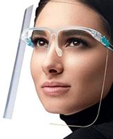 2 x Gesichtsschutz mit Brille, Beschlagfreie Sicht