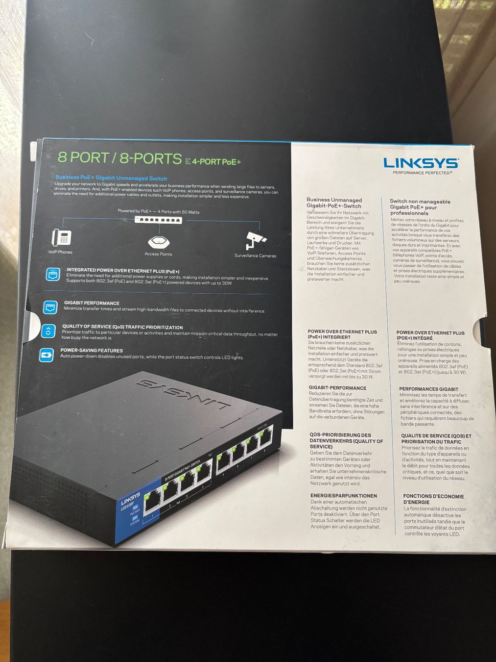 Linksys Hubs & Switches: Linksys 8 Port Gigabit Switch mit PoE+ – Gebraucht aus Liestal von lis_82hy 1