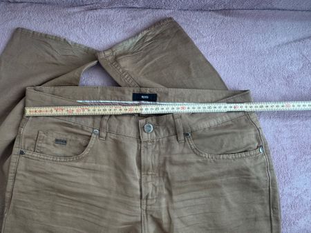 Herren Hose Baumwolle Hugo Boss Gr. 33/34 braun