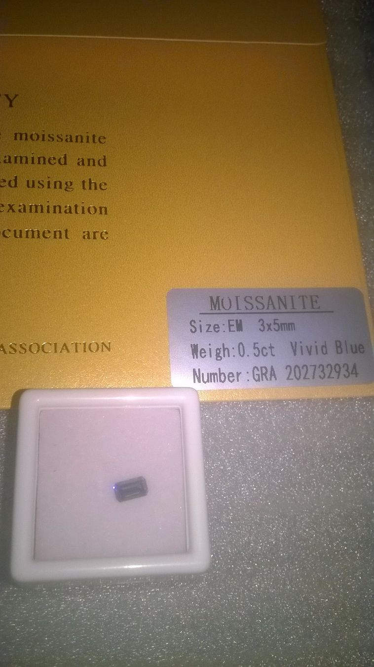 Edelsteine: ECHT DIAMANT,,,RECHTTECK,,HELLBLAU,,,0.5CT – Neu (gemäss Beschreibung) aus Basel von bijoutrie_4 1