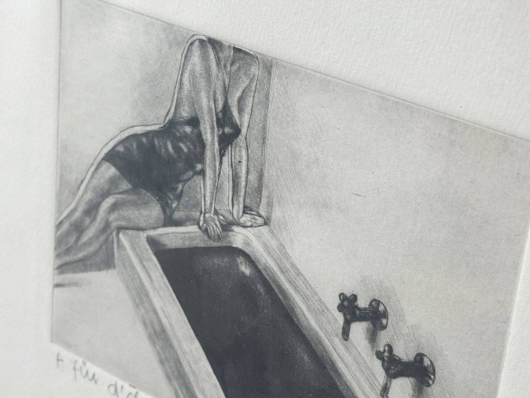 Dipinti: Grafische Bleistiftzeichnung, 1978er Jahre – Usato da Zürich venduto da LeMoege 2