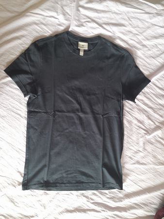T-shirt H&M bleu marine slim fit taille S