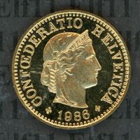 CHF___0.05 1986 stgl * nigelnagelneu! 5 Rappen