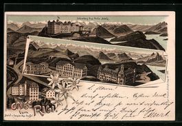 Litho Rigi, Schreiber's Rigi-Kulm Hotels