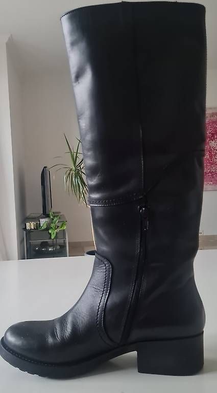 Damenschuhe: Hoher Lederstiefel, Bikerstyle, Gr. 38 – Gebraucht aus Kreuzlingen von vir_thb7 4