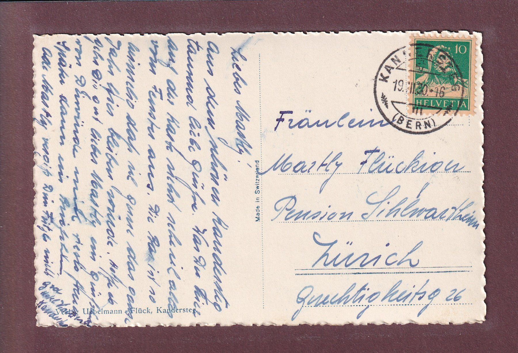 Cartes postales: KANDERSTEG - Blümlisalp – D'occasion à Pully par nicecards 1