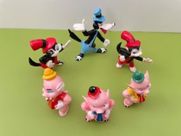 6x 60er Drei Kleine Schweinchen Disney Comic Figur Heimo WDP