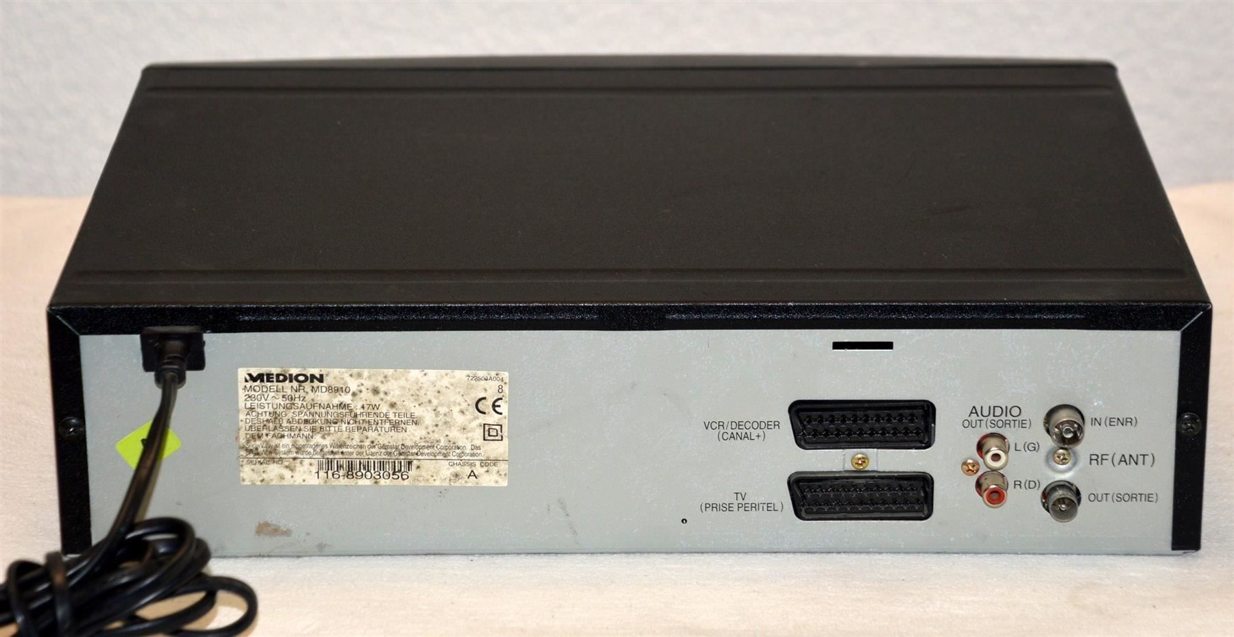 Registratori: Videorecorder VHS Medion MD8910 magnétoscope – Usato da Collonges venduto da arashee 2