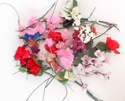 Seidenblumen (Reste)