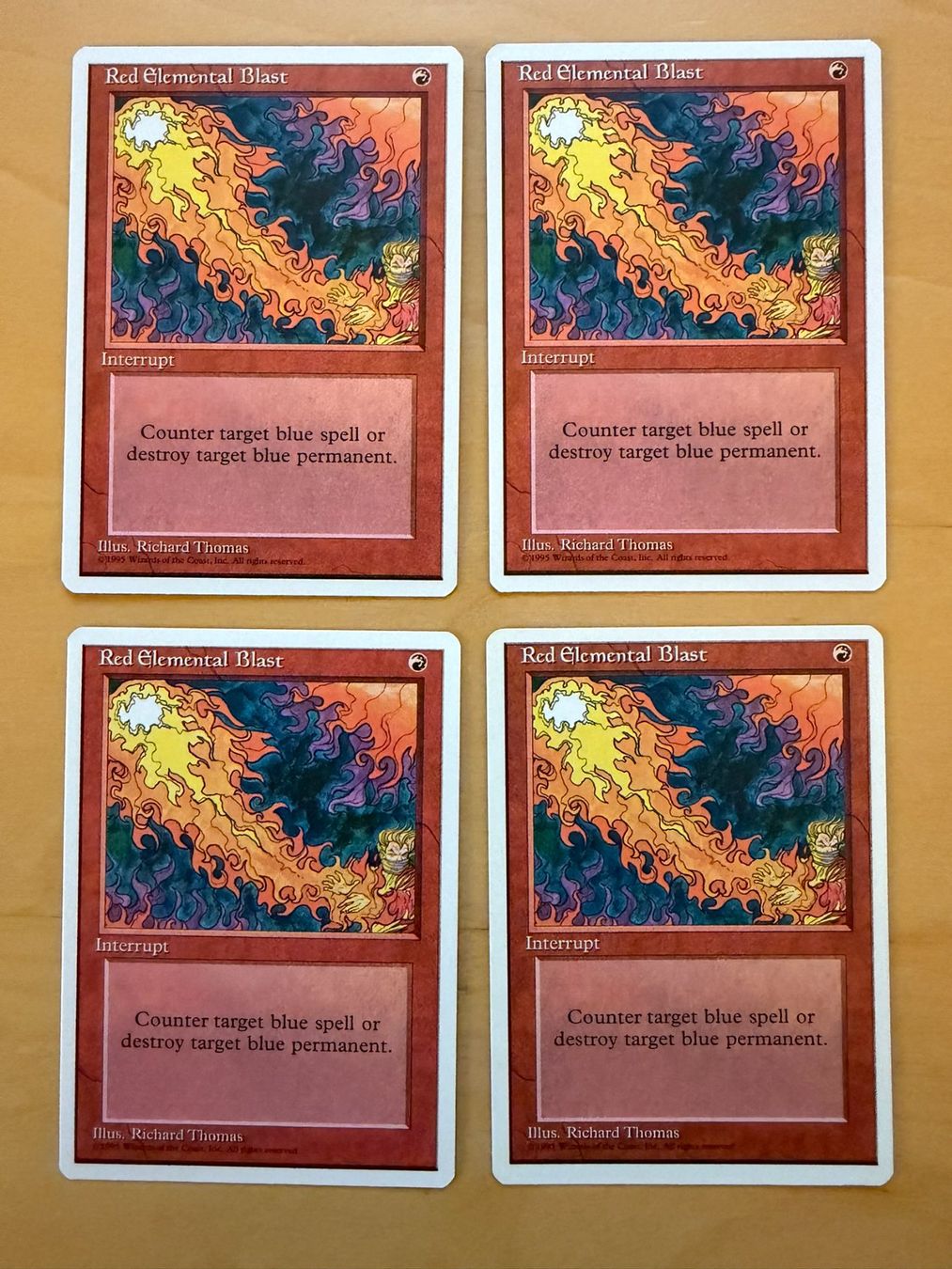 Magic The Gathering Carte collezionabili: 4x Roter Urknall // Red Elemental Blast 4th Edition // Magic – Usato da Binz venduto da Tempelritter