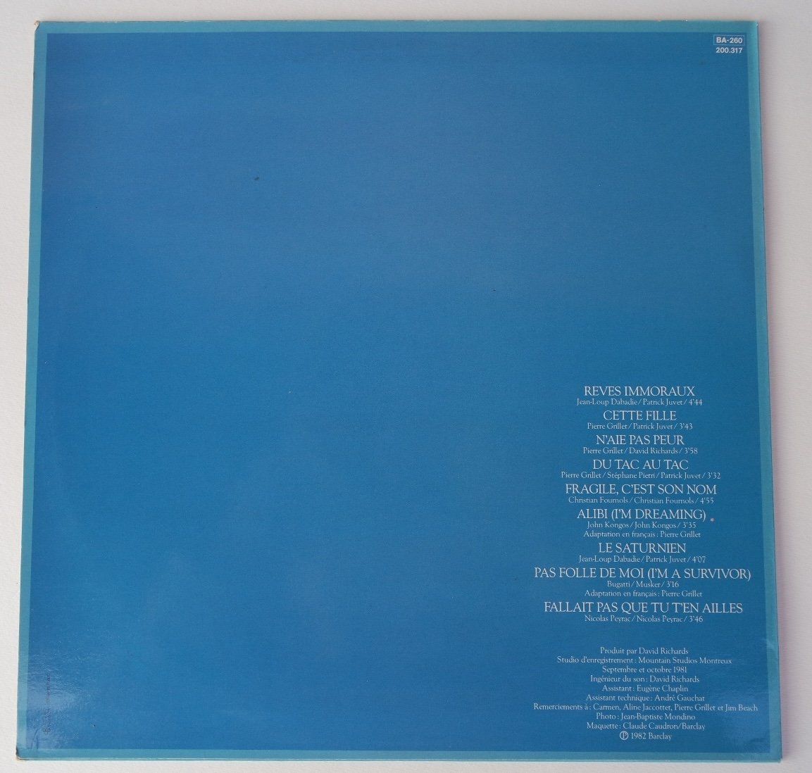 Dischi in vinile: Patrick Juvet  Rêves immoraux – Usato da Castelrotto venduto da sepiadesign 1