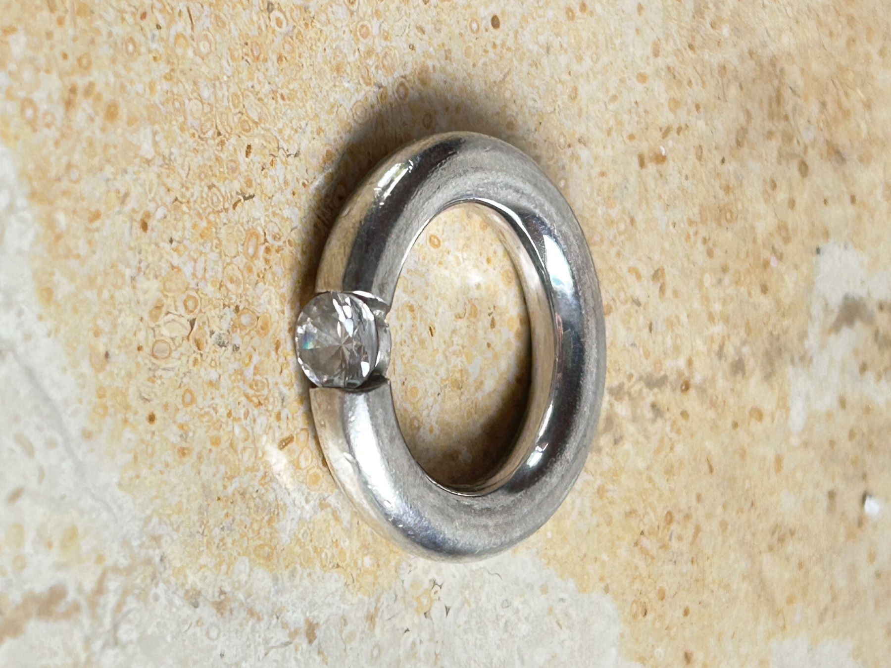 Ringe: DESIGNERRING UNI SCHLICHT (Grösse 54) – Gebraucht aus Laufen von Bellebellezza 1