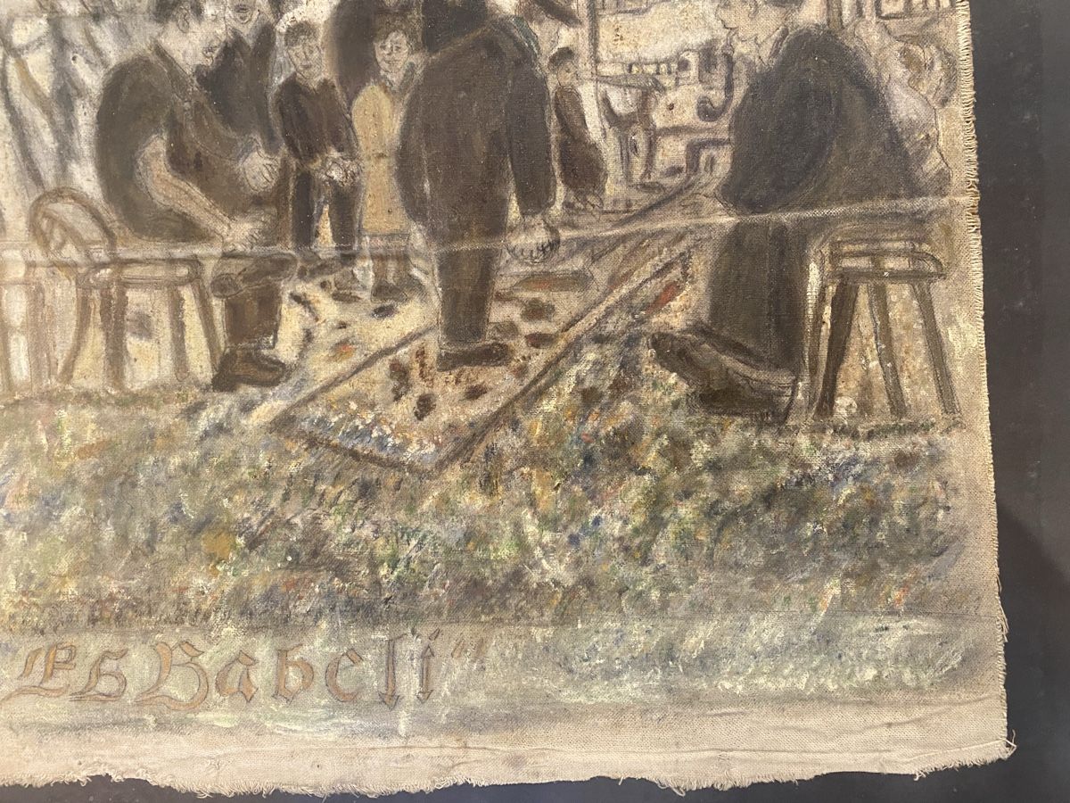 Dipinti: JAKOB GREUTER CH   ART BRUT 1920 ca. – Usato da St. Gallen venduto da Goldband 6