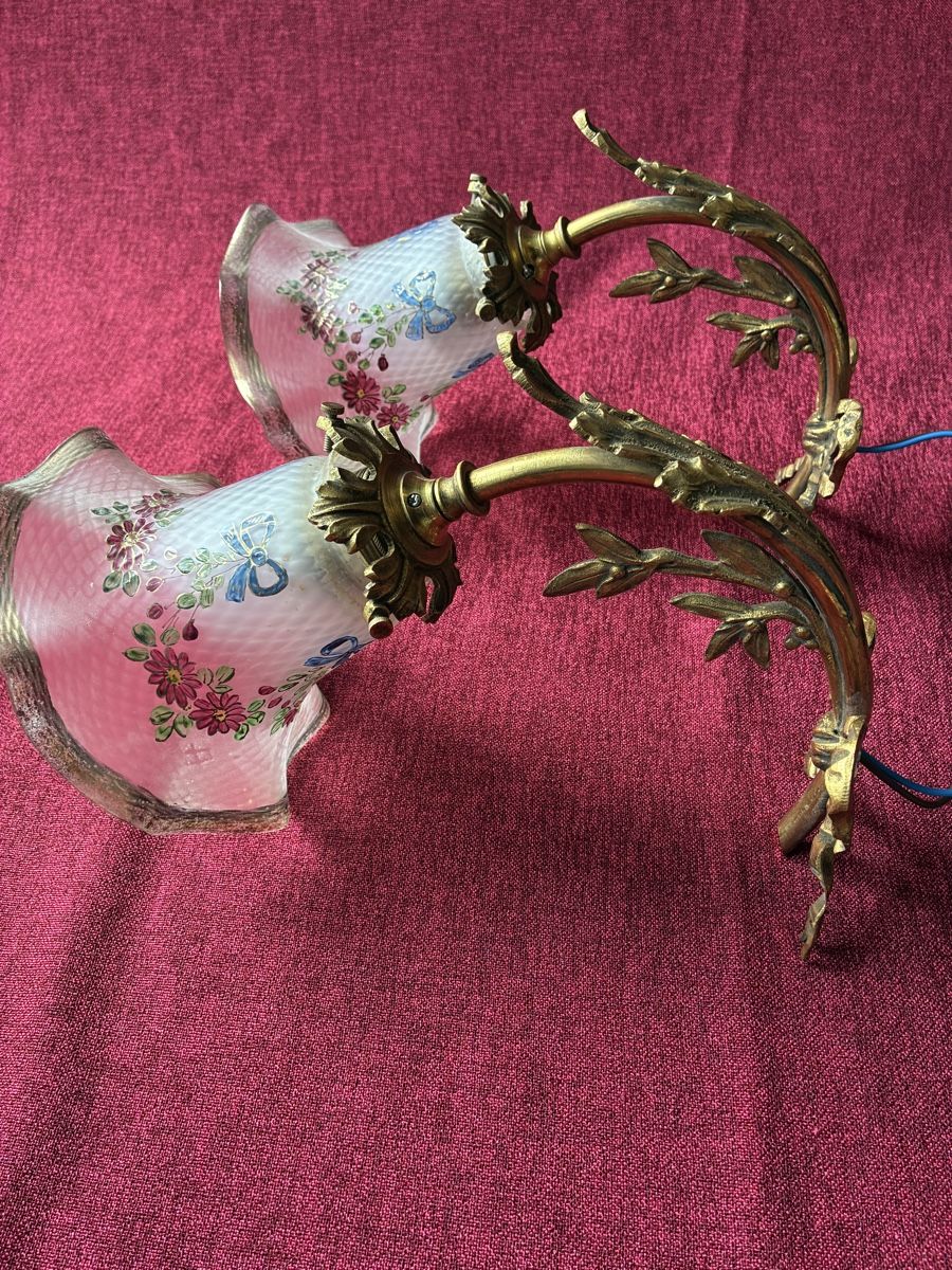 Lampade: Jugendstil 2 Wandlampen um 1920 – Usato da Zürich venduto da Artnuvo 8