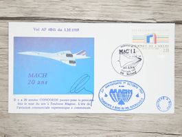 CL21 Enveloppe + Timbre France 1989 Concorde