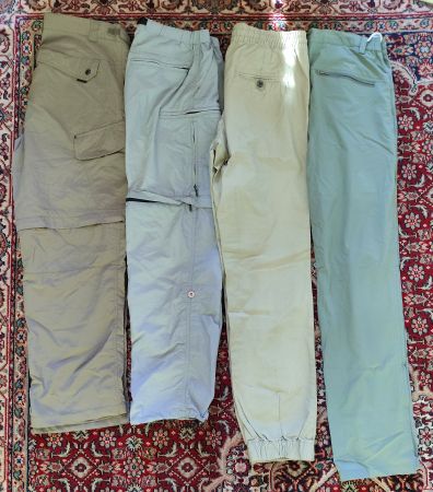 Konvolut 4 Wanderhosen 4 pantalons randonnées 4 pantaloni