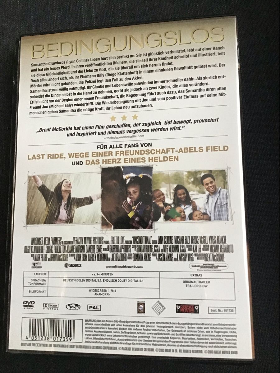 Tutti i DVDs: DVD Bedingungslos / neuwertig – Usato da Bischofszell venduto da 19bischi67 1