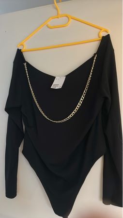Body schwarz mit goldener Kette Grösse XL neu 