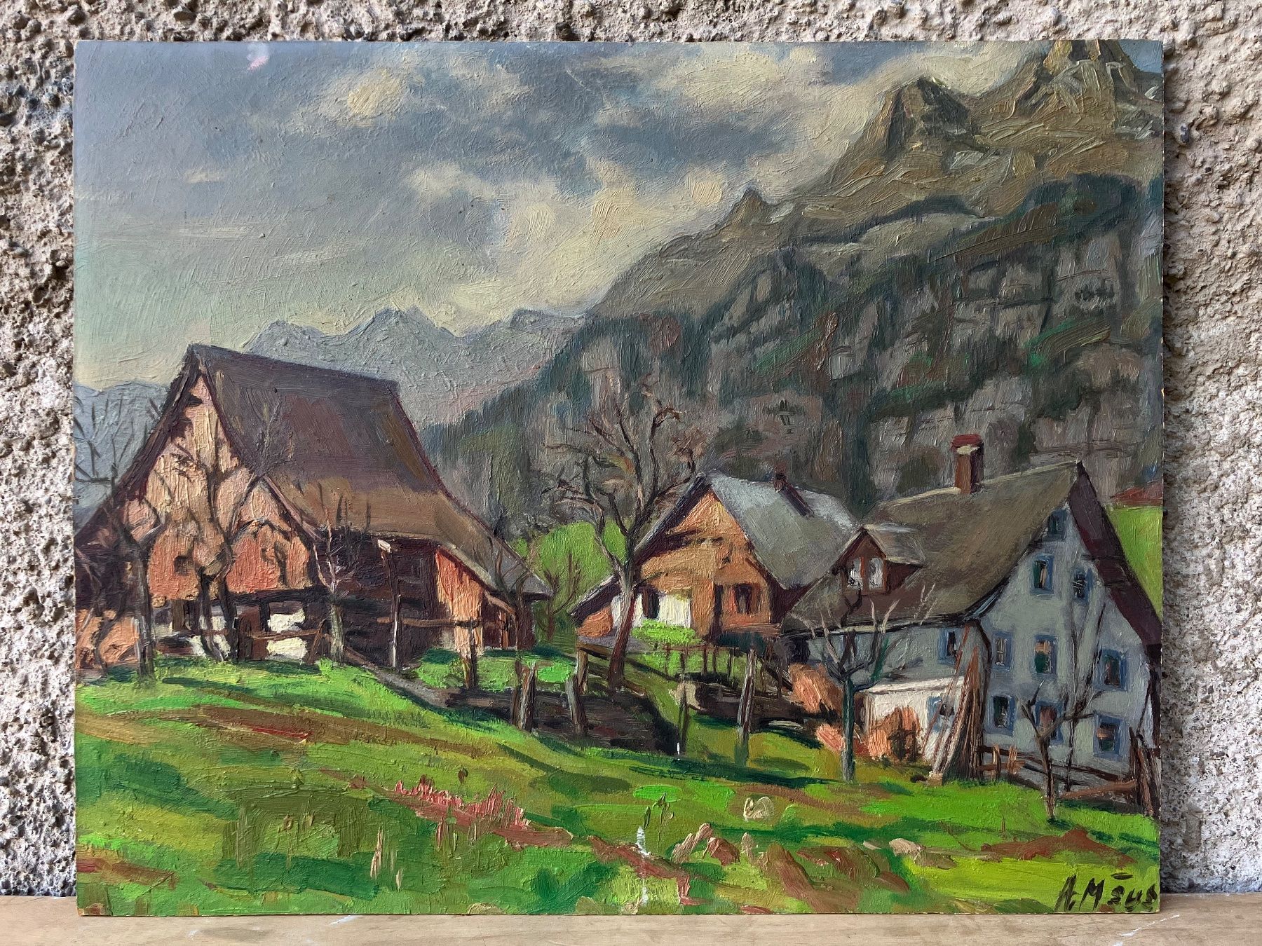 Tableaux: Landschaft A, Ölbild – D'occasion à Wetzikon ZH par artefix