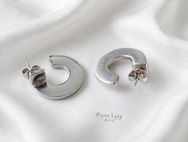 Pierre Lang C-Creolen - Original - Matt Silber - 20mm 