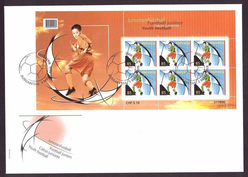 Tutti i francobolli: 2006 FDC  Juniorenfussball aus ABO – Nuovo (secondo la descrizione) da Rheinau venduto da loxis
