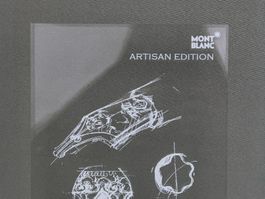 MONTBLANC original Dekor aus Plexiglas - "ARTISAN EDITION"