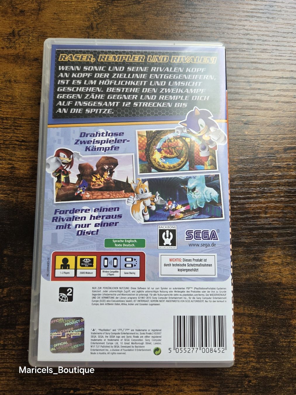 Sony Spiele: Sonic Rivals 2 PSP Game Case and Disc Complete – Gebraucht aus Winterthur von Maricels_Boutique 2