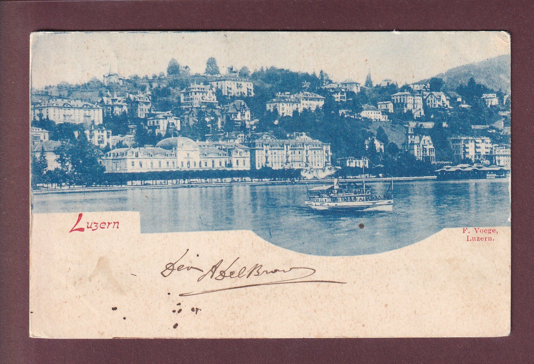 Ansichtskarten: LUZERN - 1901 – Gebraucht aus Pully von nicecards
