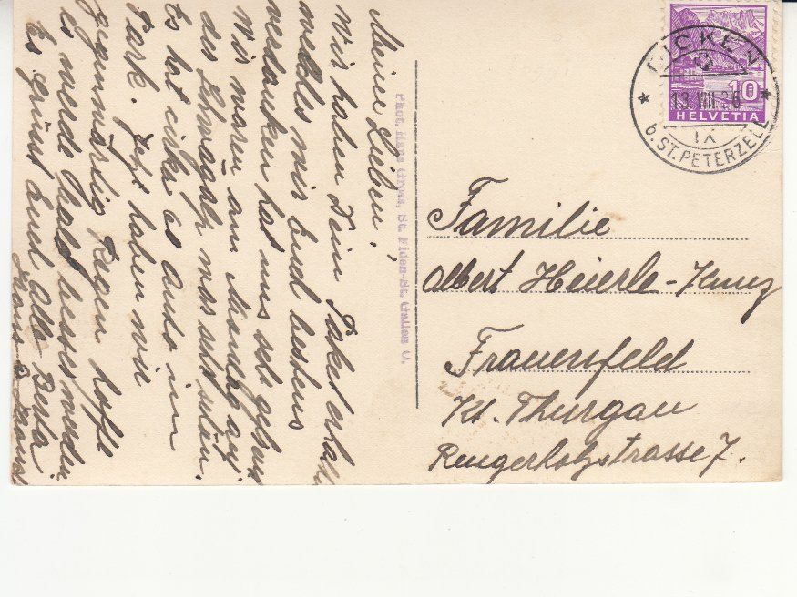 Ansichtskarten: Dicken 1936 – Gebraucht aus Bürglen TG von StampGraf 1