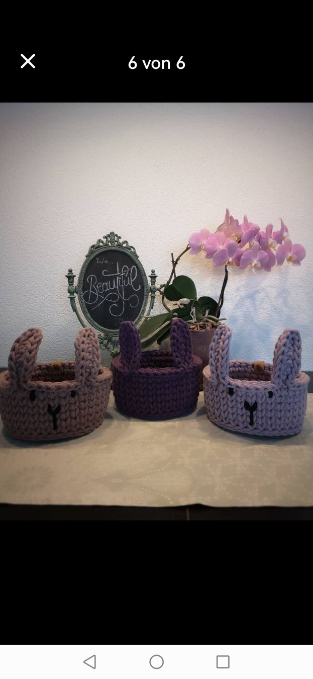 Altro per la casa: Ostern Korb Deko Osterhase, häkeln – Nuovo e nell'imballaggio originale da Wetzikon ZH venduto da Tothart 3
