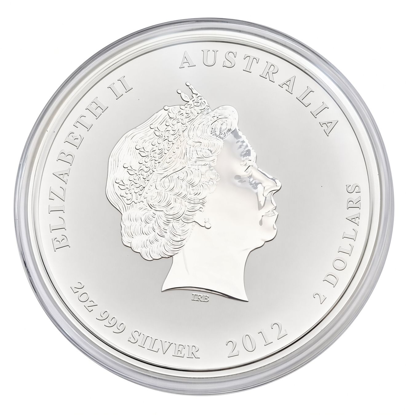 Tutti le monete: 2 oz Silber Lunar II Drache 2012 - Perth Mint - Stempelglanz – Nuovo e nell'imballaggio originale da Clarens venduto da Rimany