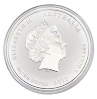 2 oz Silber Lunar II Drache 2012 - Perth Mint - Stempelglanz