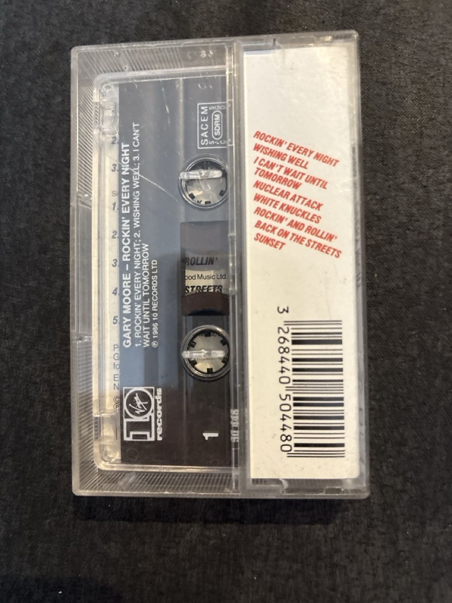 Musicassette: Cassette GARY MOORE Rockin' Every Night Live Japan – Usato da Carouge GE venduto da irma016 2