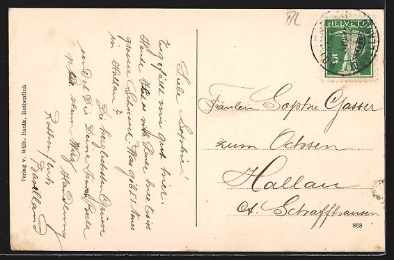 Cartes postales: Rothenfluh, Totalansicht aus der Vogelsc – D'occasion à Berlin par bartko-reher 1