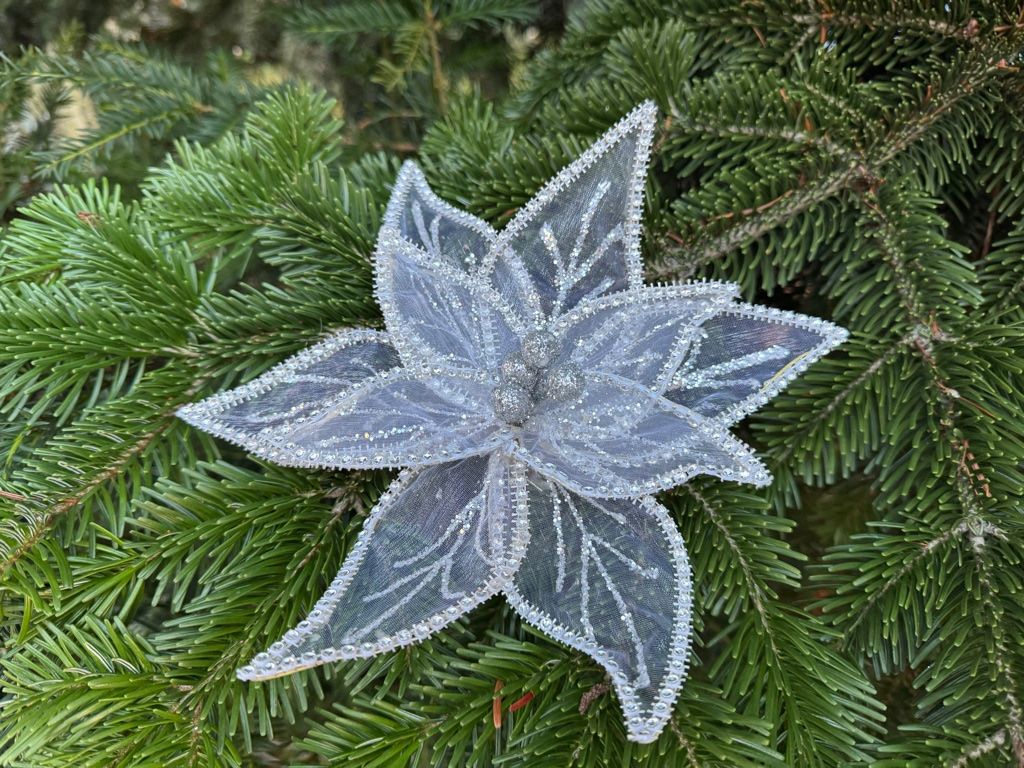 Tutte le decorazioni: Hochzeit - Blume - Eiskristall - Glitzer - silber - neu – Nuovo (secondo la descrizione) da Zürich venduto da Alot16 3