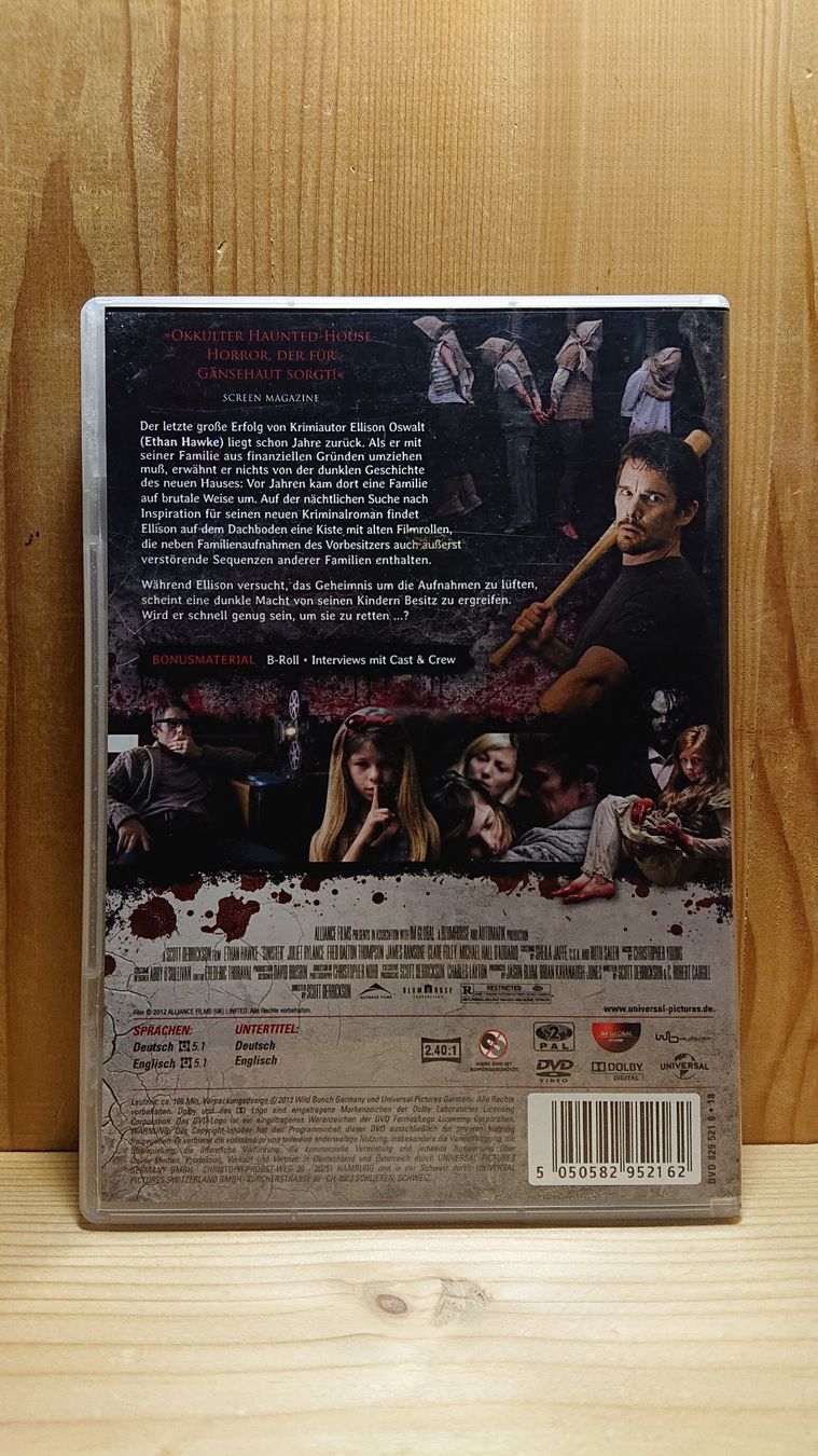 Tutti i DVDs: SINISTER DVD – Usato da Wilderswil venduto da Exebub 1