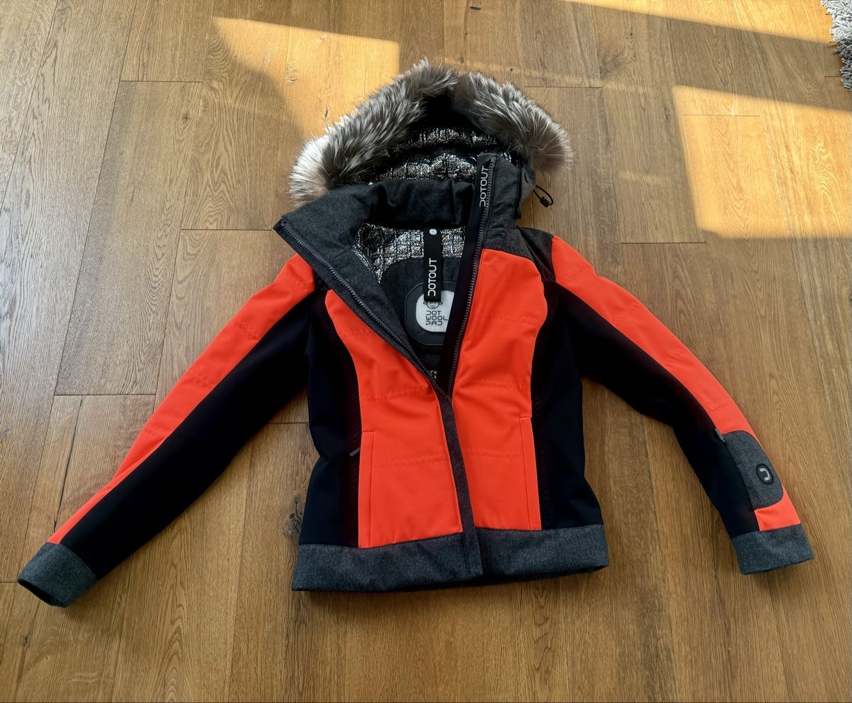 Jacken: Orange Dotout Skijacke Gr.36 Echtpelz – Gebraucht aus Kreuzlingen von Tronc59 2