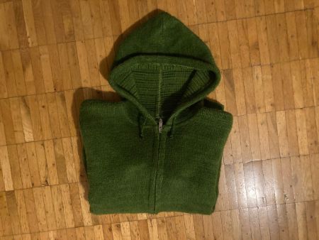 Sweat à capuche laine YARI ARTESANIAS, vert 10 ans (138)