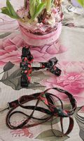 Amiplay Hunde Geschirr mit Leine Kirschen Muster Gr. S