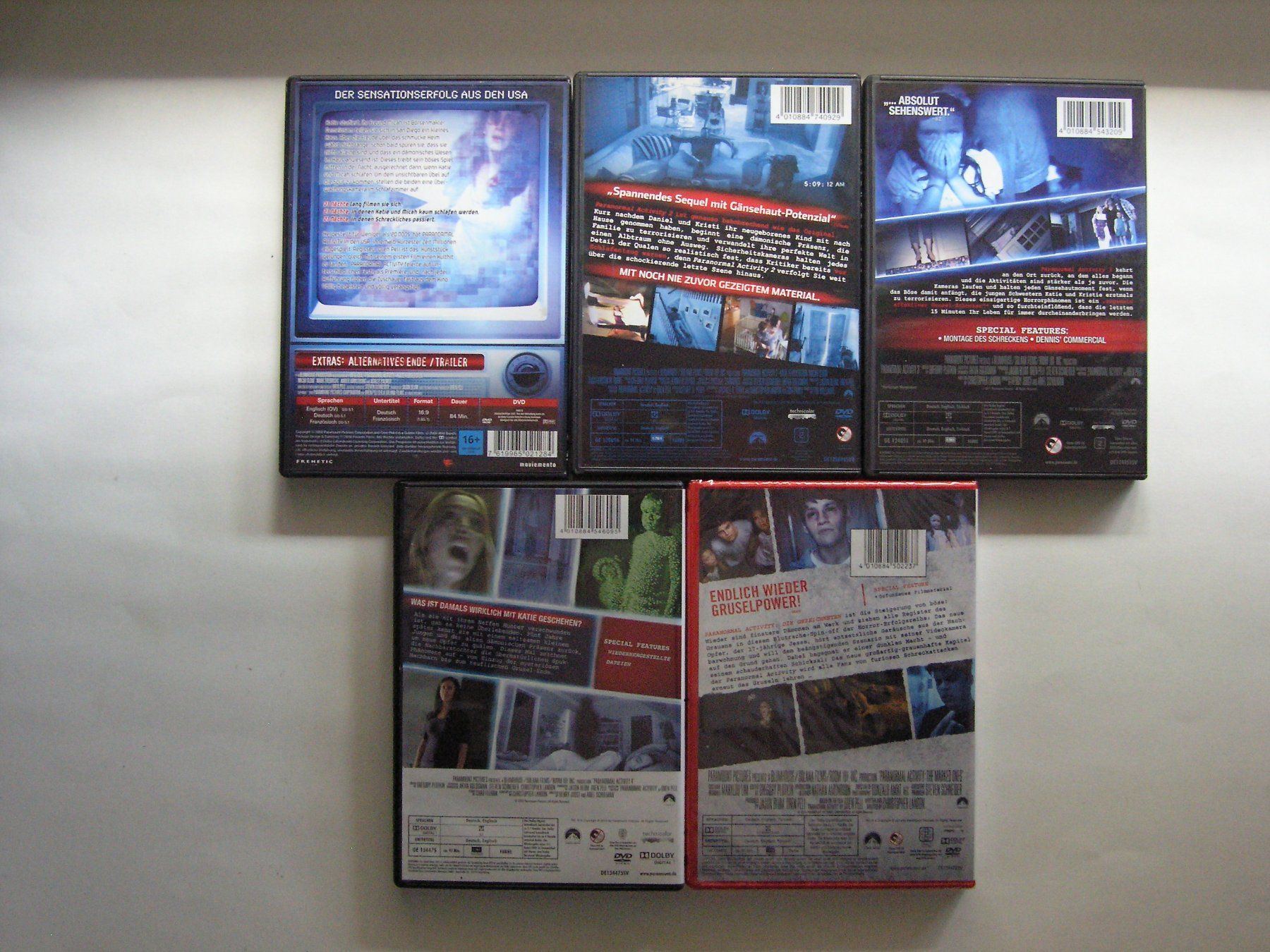 Tutti i DVDs: Paranormal Activity 1-5 Ultimate DVD Collection – Nuovo (secondo la descrizione) da Zuzwil SG venduto da vette13 1