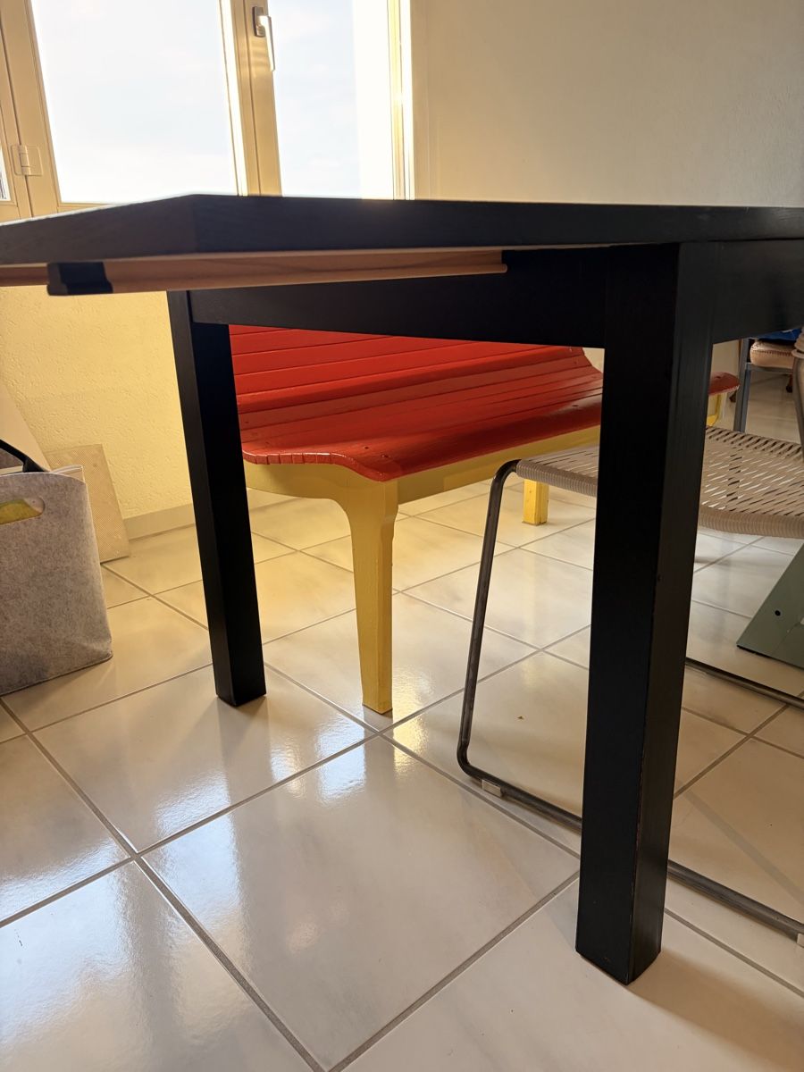 Ikea Tavoli: IKEA Ausziehtisch schwarz Holzfurnier – Usato da Oberwil Lieli venduto da Knokkelmann 3