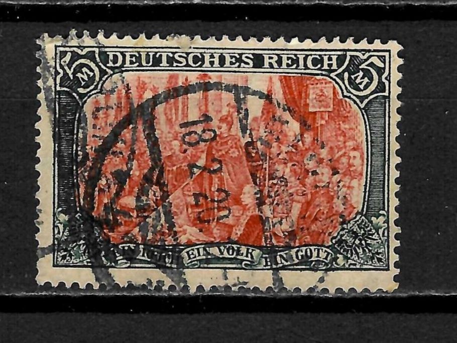 Alle Briefmarken: 1902-1904 Deutsches Reich 5 Mark /° – Gebraucht aus Sorengo von eme_wk9w