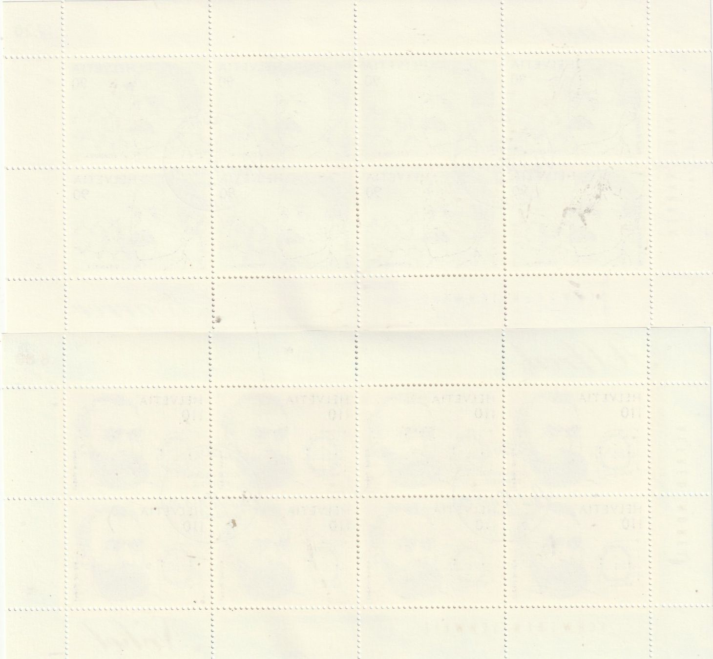 Alle Briefmarken: 927 u. 928 Kleinbogen mit 8 Marken Gestempelt und Postfrisch – Gebraucht aus Rupperswil von Ema10 1
